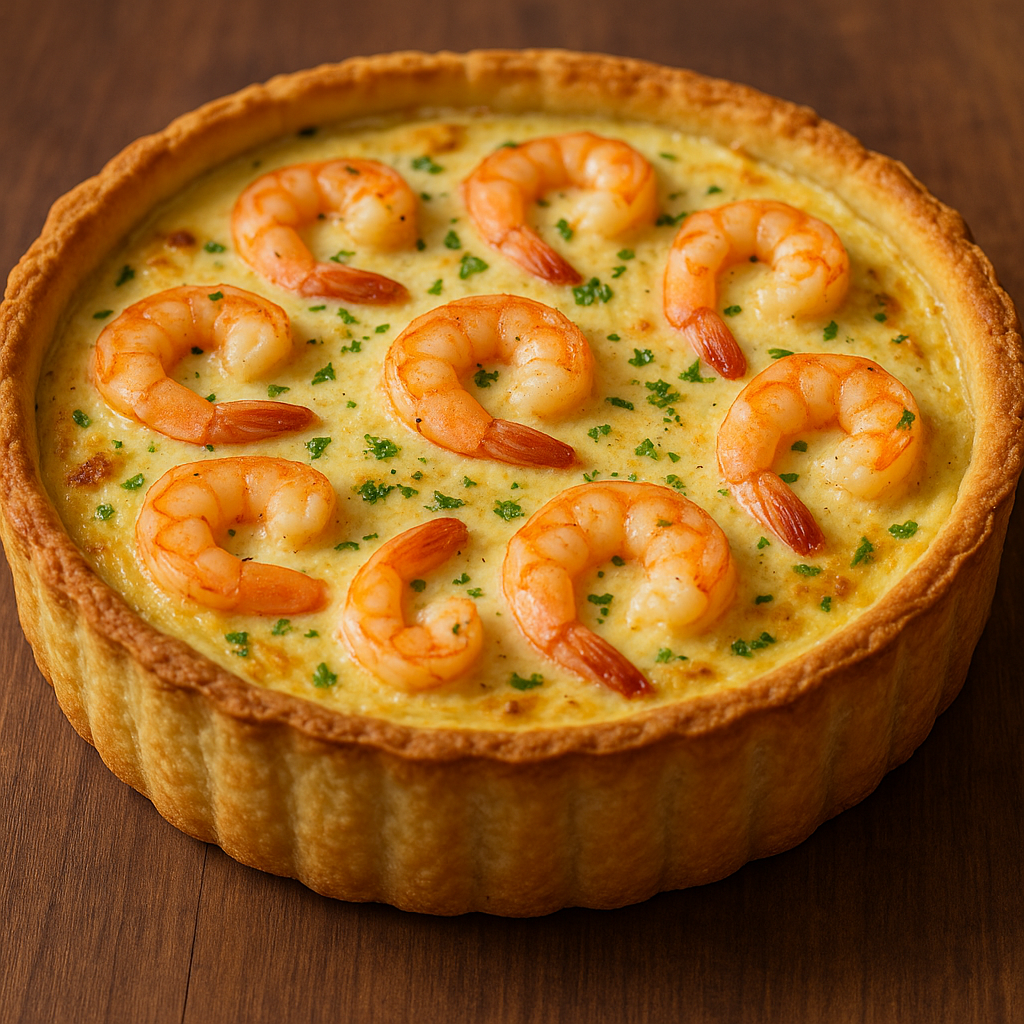 Receita Profissional de Quiche de Camarão